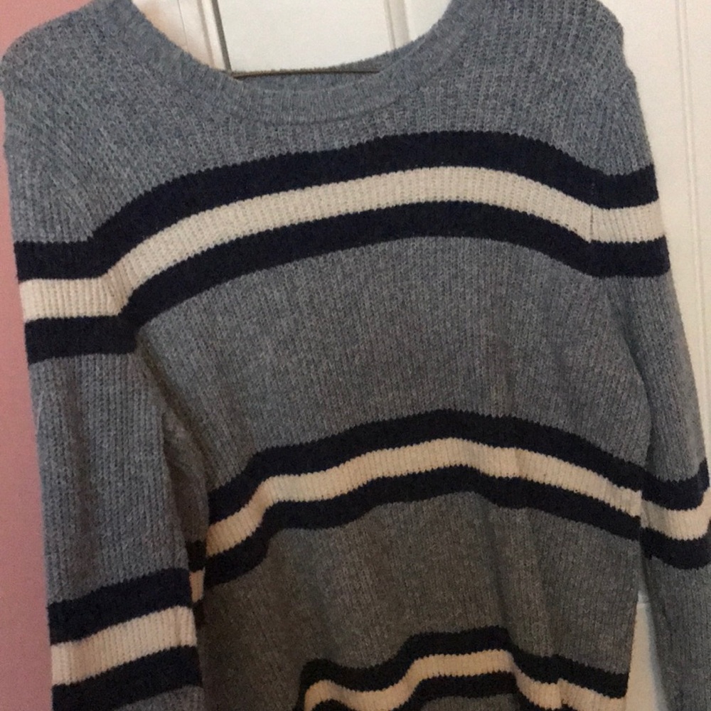 Pink Republic Juniors Small Striped Sweater